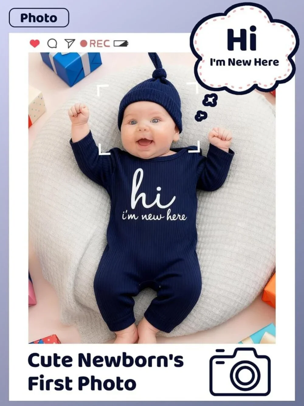 Unisex Newborn Coming Home Outfit Set with Mittens & Hat - Cute Baby Clothes